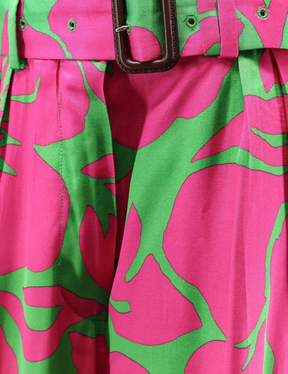 Pantaloni palazzo stampa floreale multicolor dries van noten - donna 