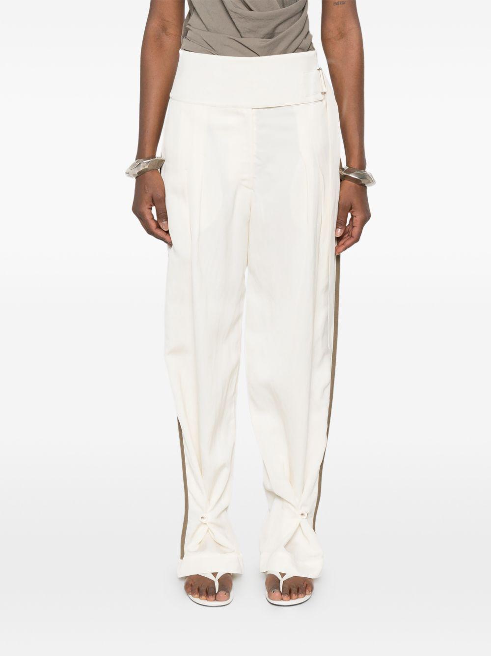 Pantaloni con taschein bianco Entire Studios - donna 