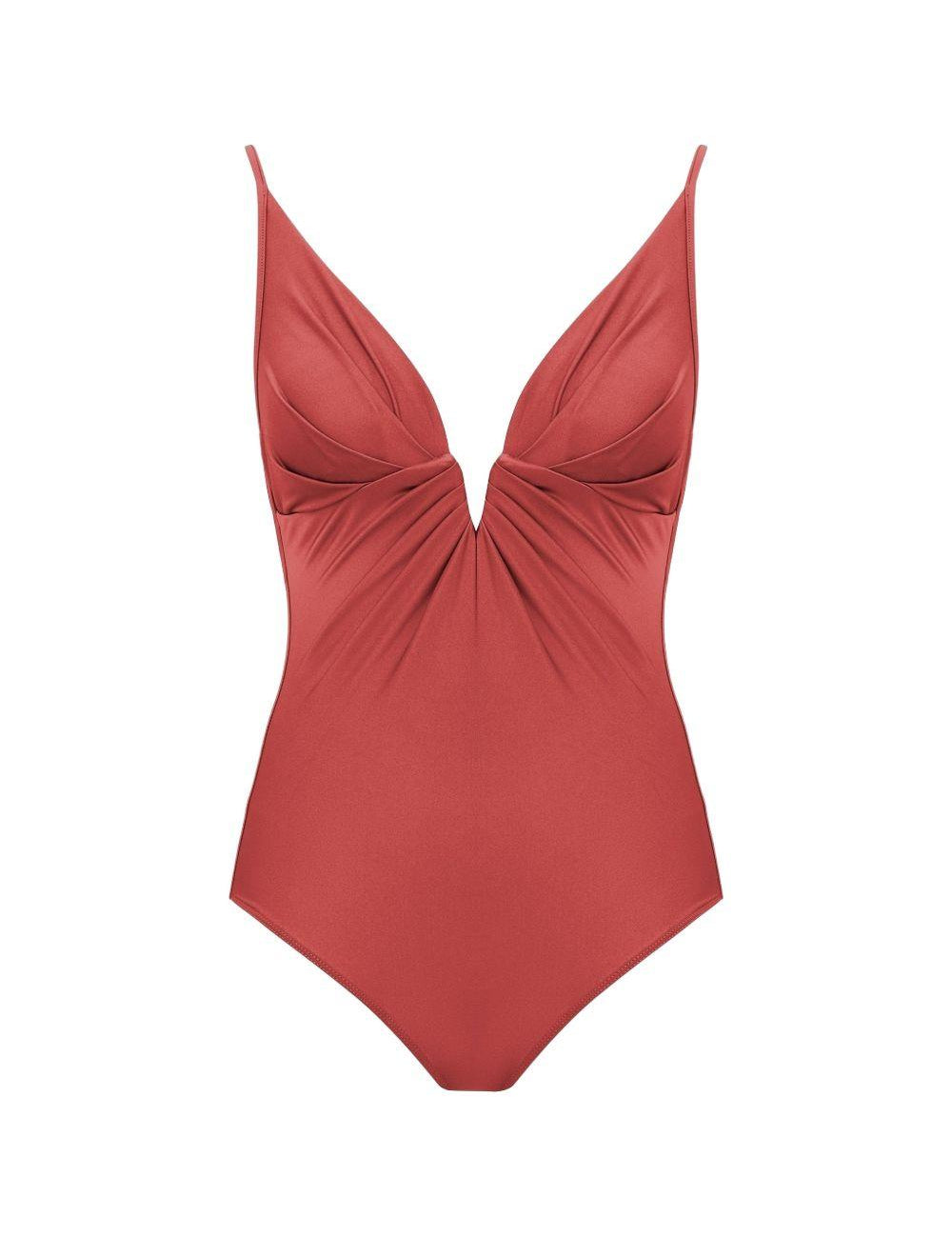 Costume da bagno Solstice Tuck in rosso 
