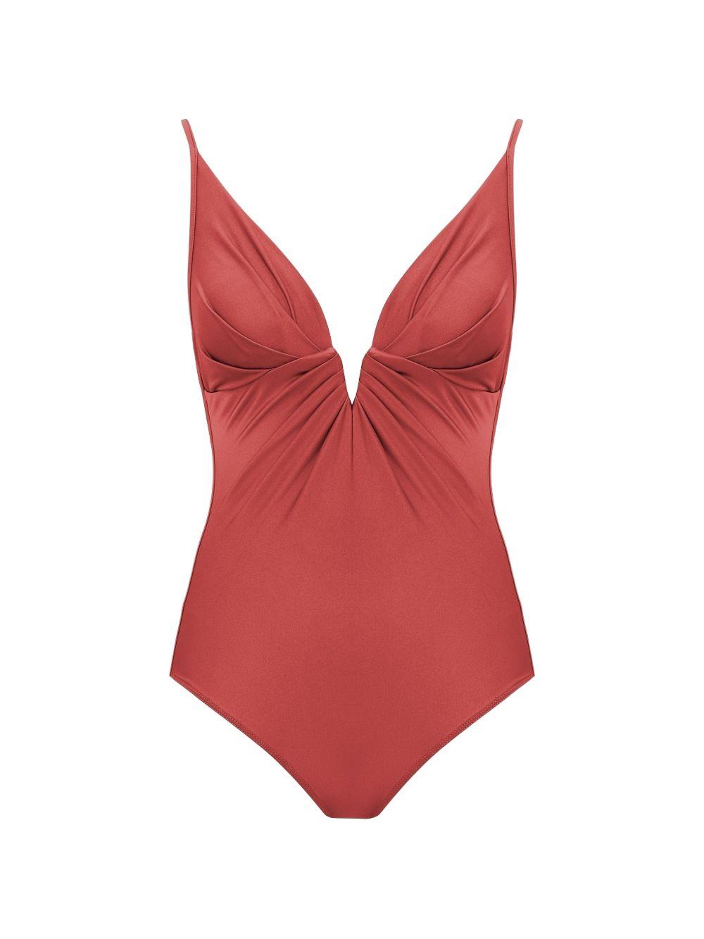 Costume da bagno Solstice Tuck in rosso 