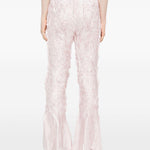 Pantaloni plissettati in rosa pallido gongdid design - donna 
