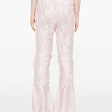 Pantaloni plissettati in rosa pallido gongdid design - donna 