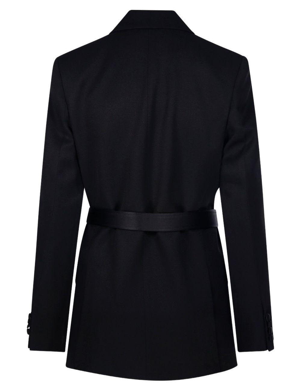 Blazer con cintura in nero Victoria beckham - donna 