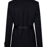 Blazer con cintura in nero Victoria beckham - donna 