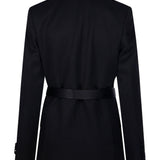 Blazer con cintura in nero Victoria beckham - donna 