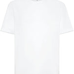 T-shirt a maniche corte in bianco Brunello cucinelli - uomo 