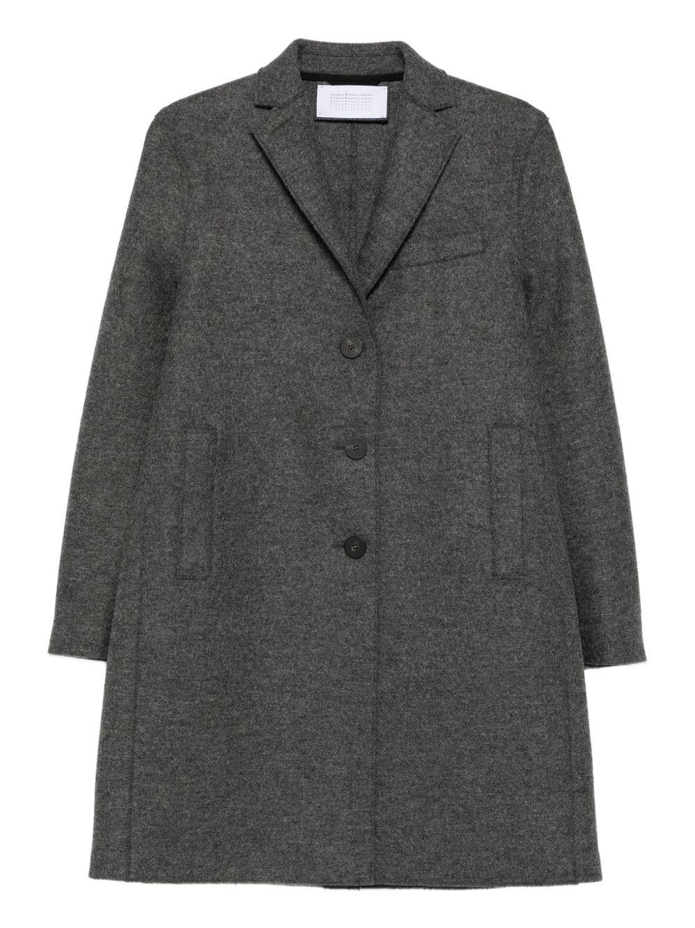 Cappotto con applicazione e bottoni in grigio Harris Wharf London - donna 