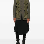 Giacca con design a pannelli in verde Comme des garcons homme plus - uomo 