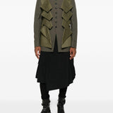 Giacca con design a pannelli in verde Comme des garcons homme plus - uomo 