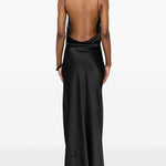 Abito con scollo a scialle in nero The Andamane - donna 