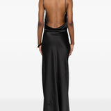 Abito con scollo a scialle in nero The Andamane - donna 