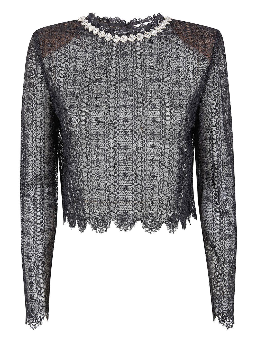 Top con decorazione in nero Self-portrait - donna 