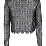 Top con decorazione in nero Self-portrait - donna 