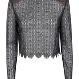Top con decorazione in nero Self-portrait - donna 