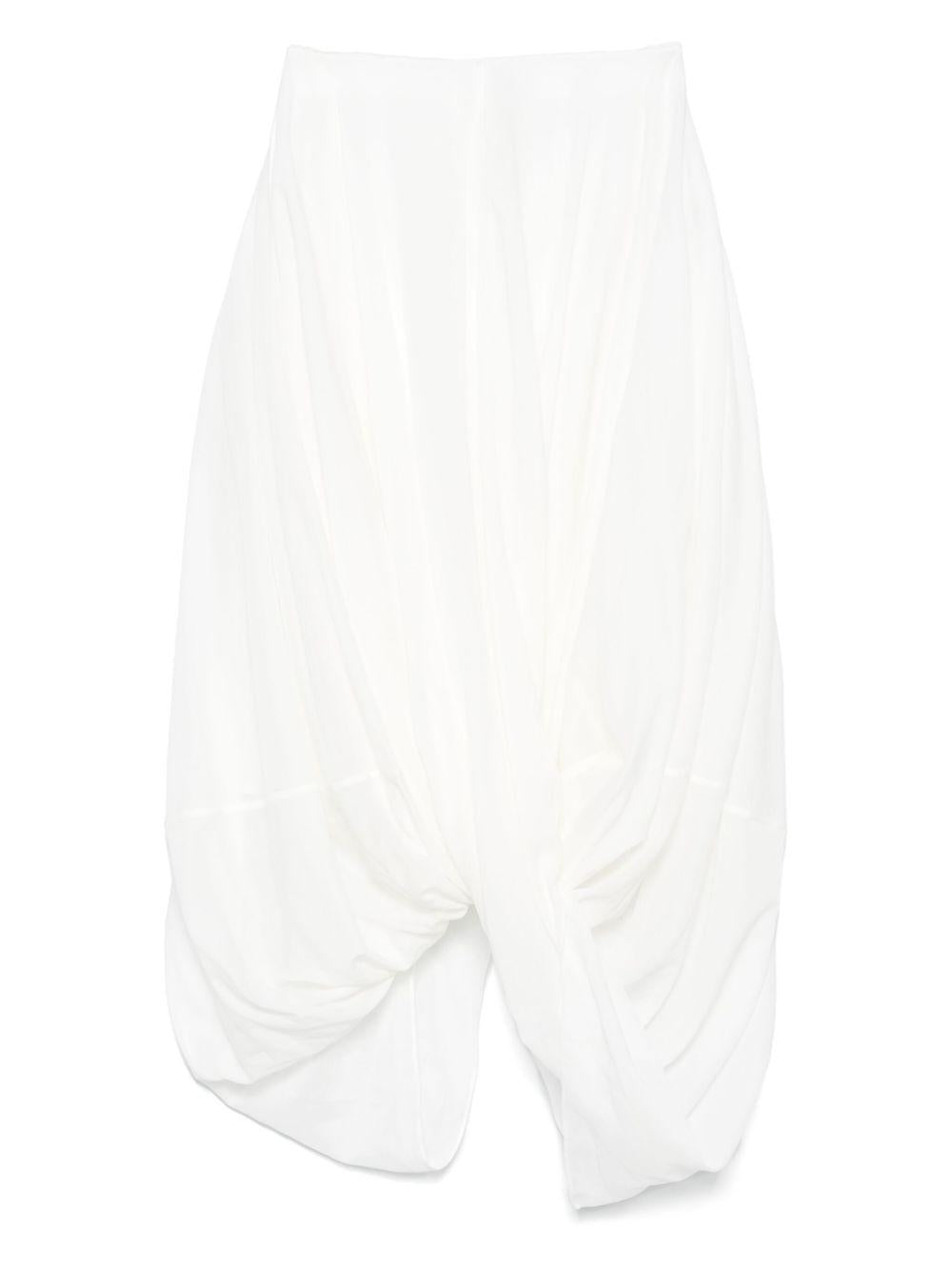 Gonna drapeggiata cocoon in bianco Toteme - donna 
