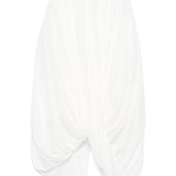 Gonna drapeggiata cocoon in bianco Toteme - donna 