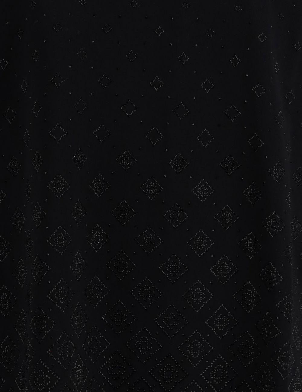 T-shirt con monogramma in nero Casablanca - uomo 