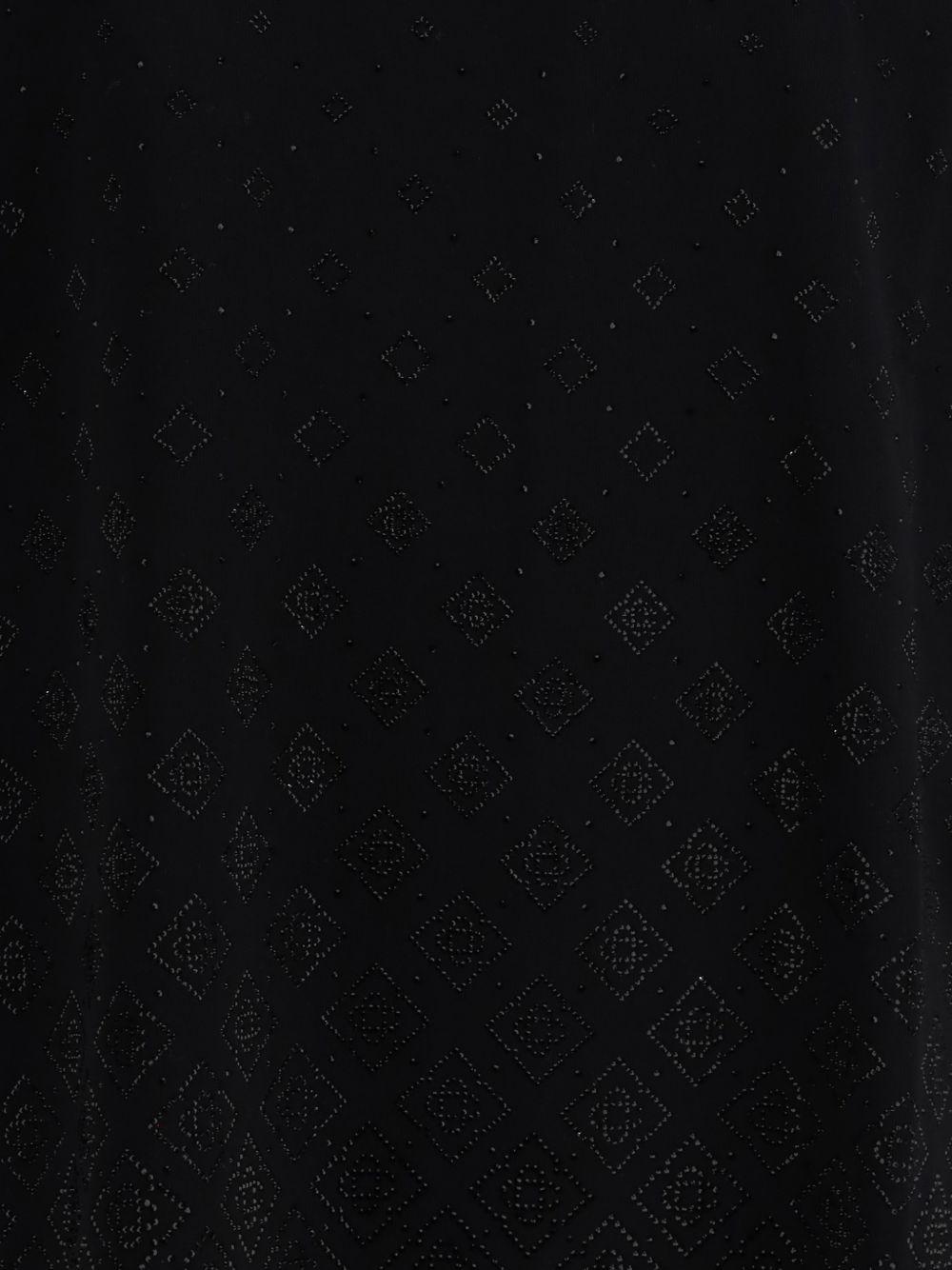 T-shirt con monogramma in nero Casablanca - uomo 