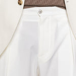 Pantaloni portobellos con pieghe in bianco Briglia 1949 - uomo 