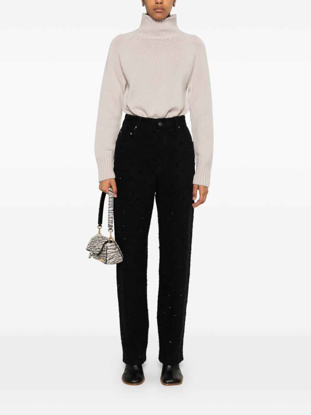 Jeans con decorazione in nero Golden goose - donna 