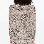Blusa in seta con stampa leopardata in beige Alessandra rich - donna 