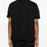 Giilet con bottoni in nero Gongdid design - uomo 