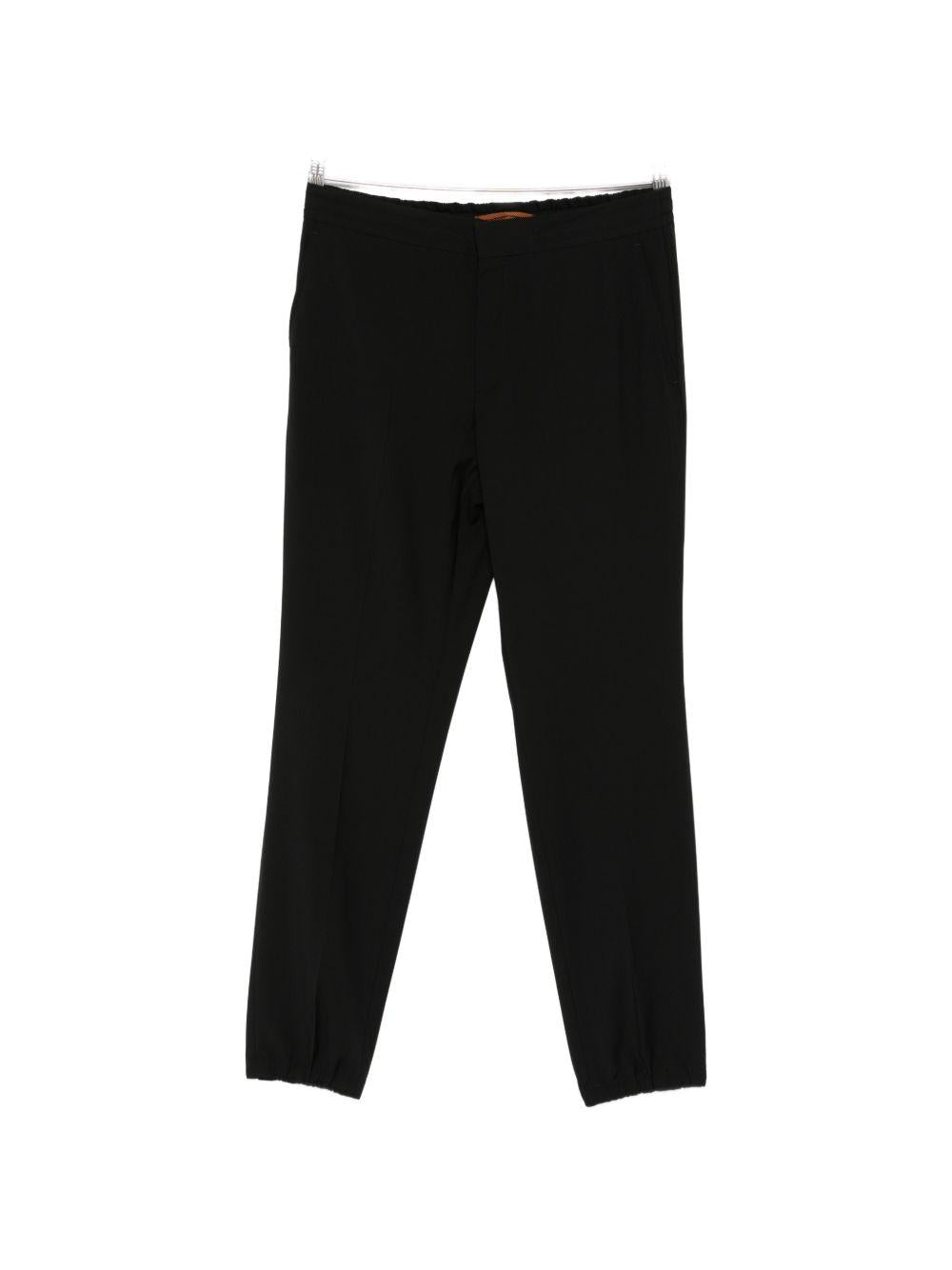 Pantaloni con chiusura nascosta in nero Zegna - uomo 