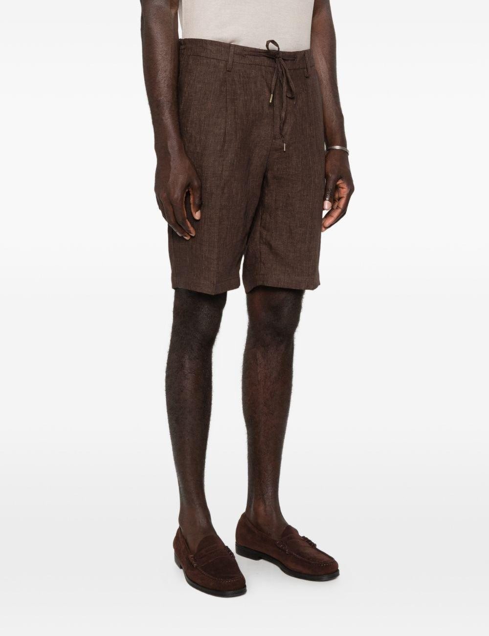 Pantaloncini chino con coulisse in marrone Briglia 1949 - uomo 