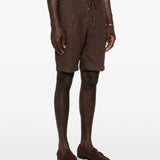 Pantaloncini chino con coulisse in marrone Briglia 1949 - uomo 