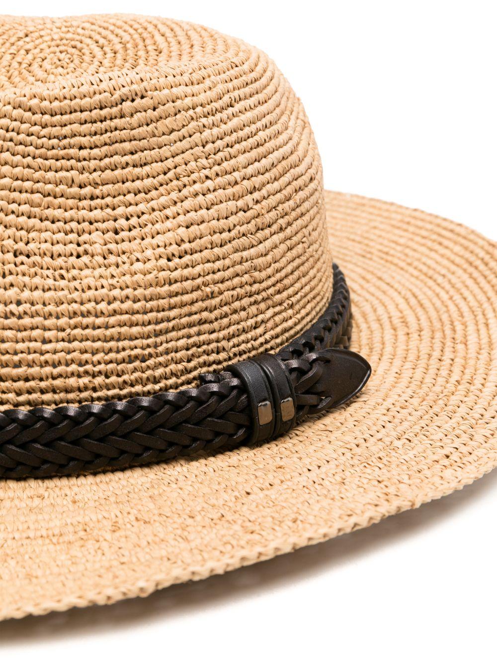 Cappello intrecciato in beige Dragon diffusion x sovani  - donna 