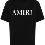 T-shirt a maniche corte con logo  in nero 