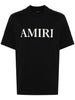 T-shirt a maniche corte con logo  in nero