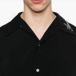 Camicia a maniche corte in nero 