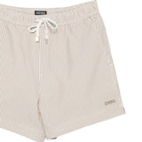 Costume da bagno a righe con coulisse in beige Zegna - uomo 