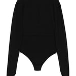 Body con maniche lunghe in nero Mm6 maison margiela - donna 