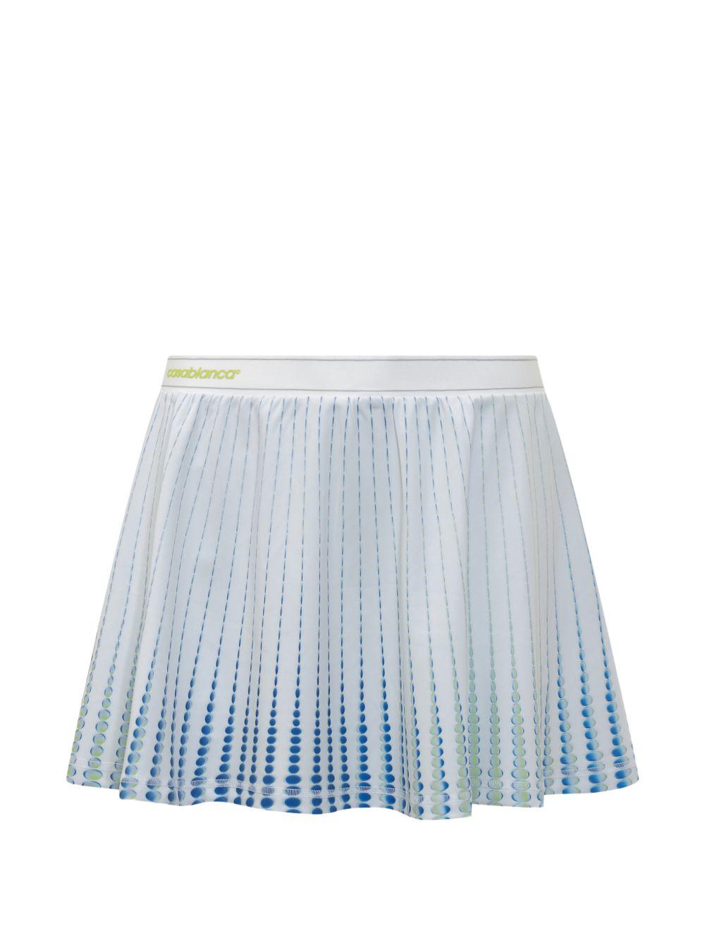 Minigonna con logo in bianco Casablanca - donna 