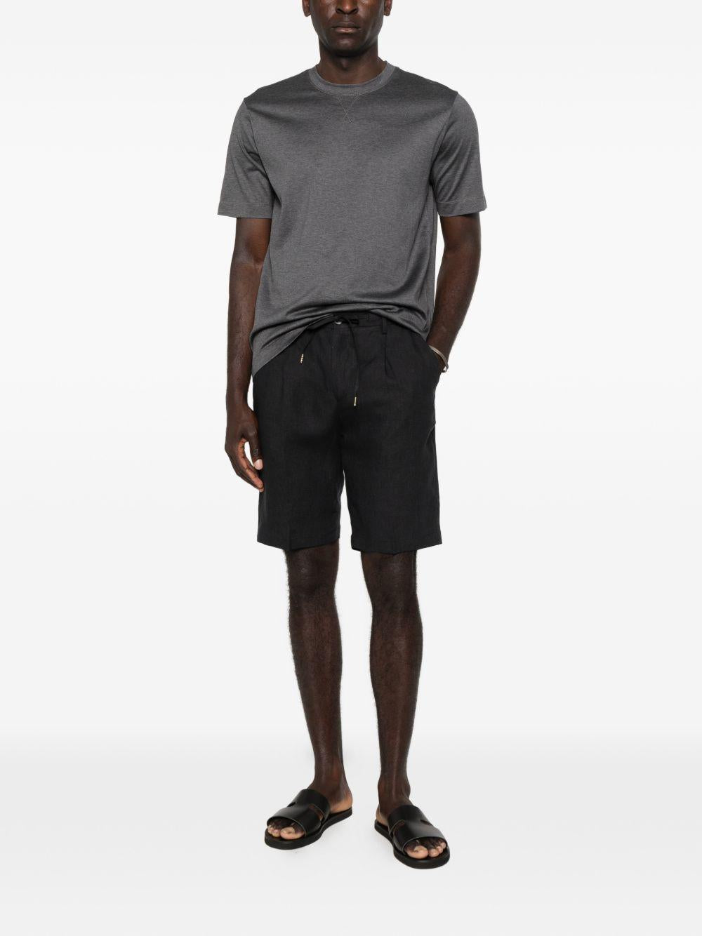 Pantaloncini chino a pieghe in nero Briglia 1949 - uomo 