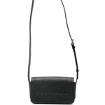 Borsa a tracolla con logo in rilievo in nero Alexander wang  - donna 