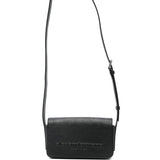Borsa a tracolla con logo in rilievo in nero Alexander wang  - donna 