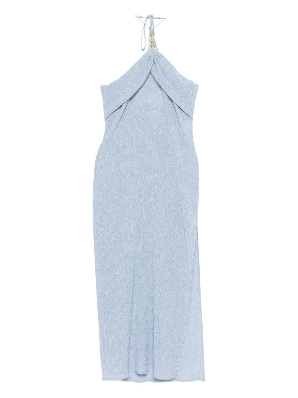 Abito midi drappeggiato in celeste Magda butrym - uomo 