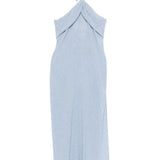 Abito midi drappeggiato in celeste Magda butrym - uomo 