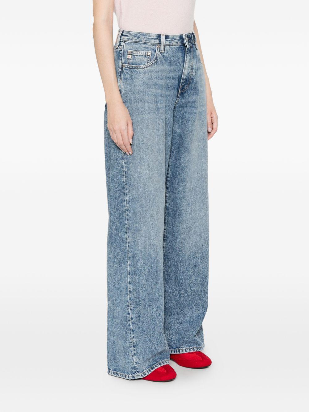 Jeans con logo Helsinki in blu Ag jeans - donna 