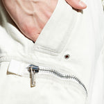 Shorts bauhaus con bordi sfilacciati in bianco Rick owens drkshdw - uomo 