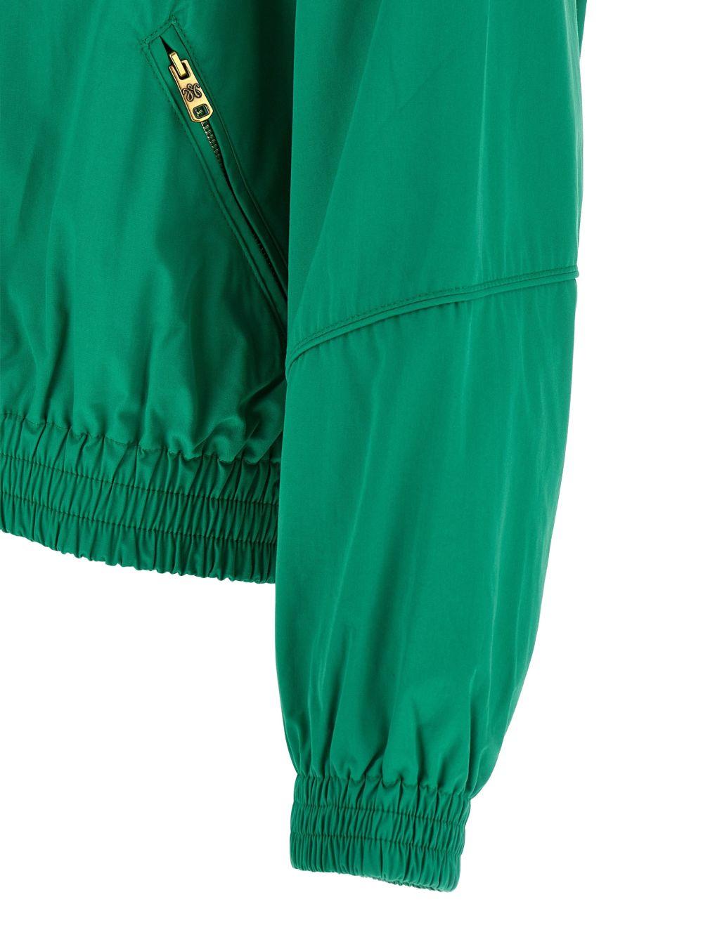 Giacca a vento con maniche raglan in verde Willy chavarria - uomo 