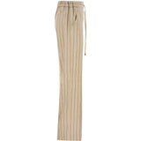 Pantaloni slim-fit a righe in beige Antonelli - donna 