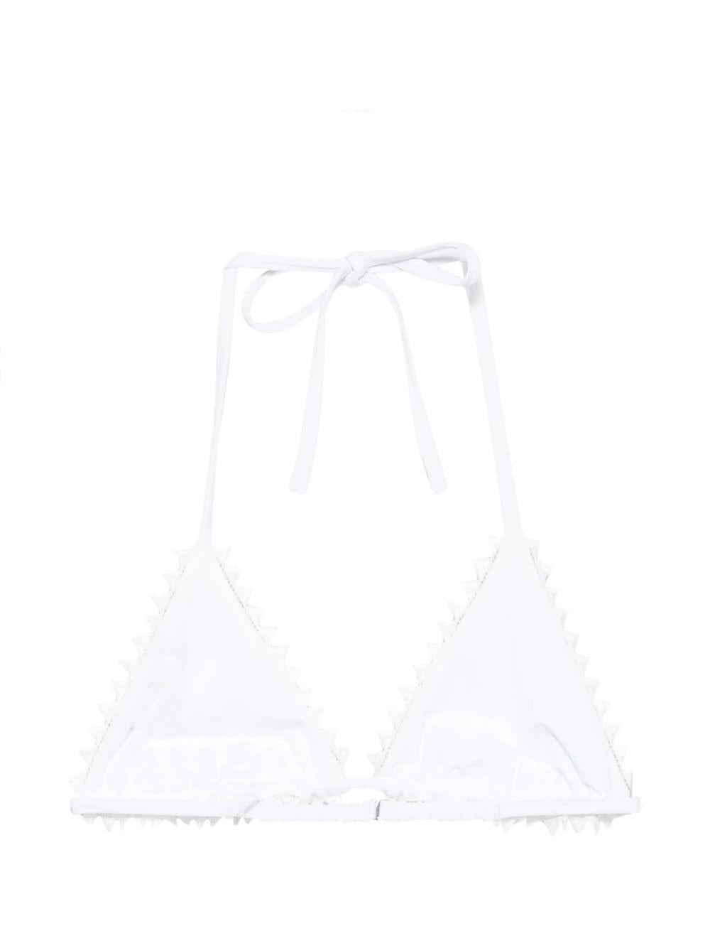 Top bikini a triangolo in bianco Jacquemus - donna 