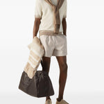 Costume da bagno a righe  in beige Zegna - uomo 