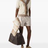Costume da bagno a righe  in beige Zegna - uomo 