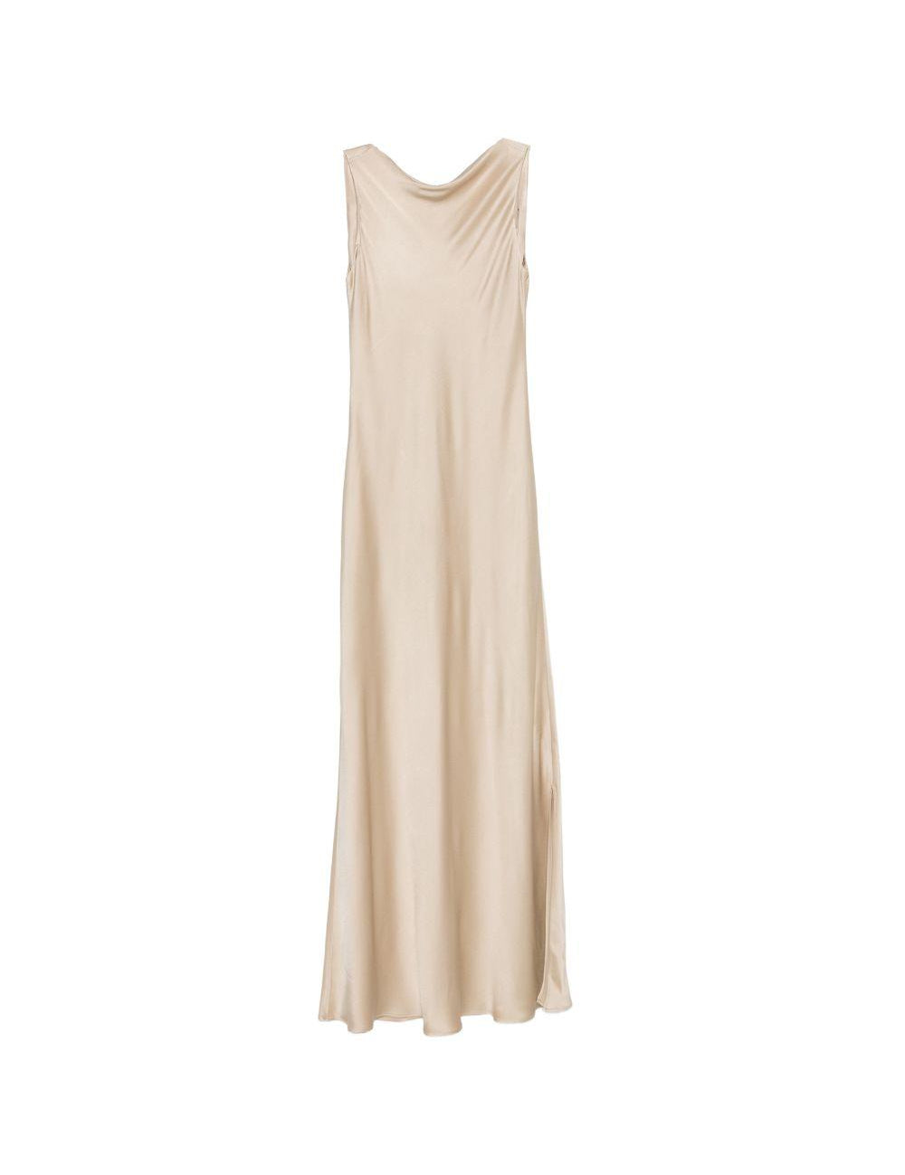 Abito con scollo a cascata Mara in beige Antonelli - donna 