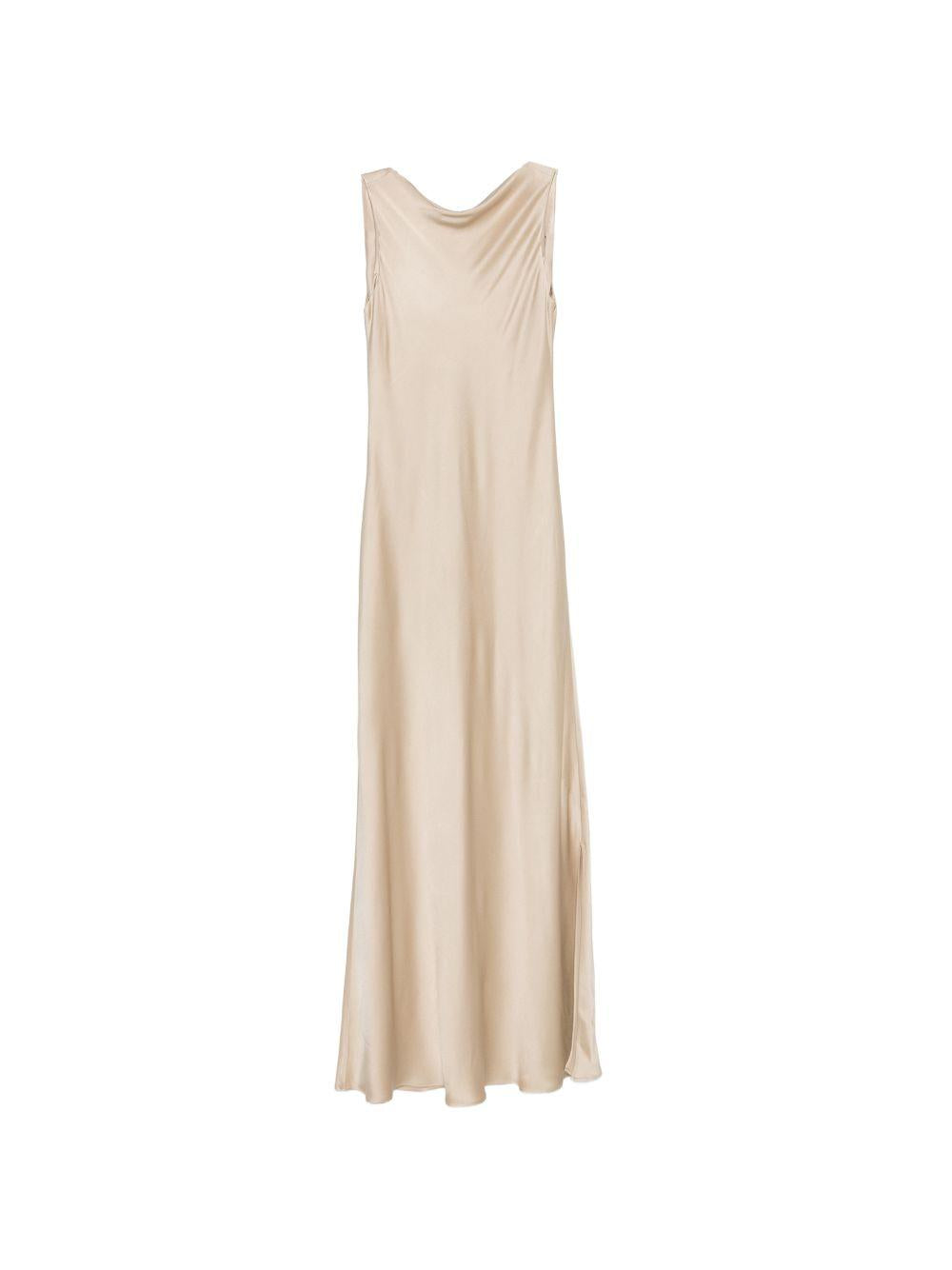 Abito con scollo a cascata Mara in beige Antonelli - donna 
